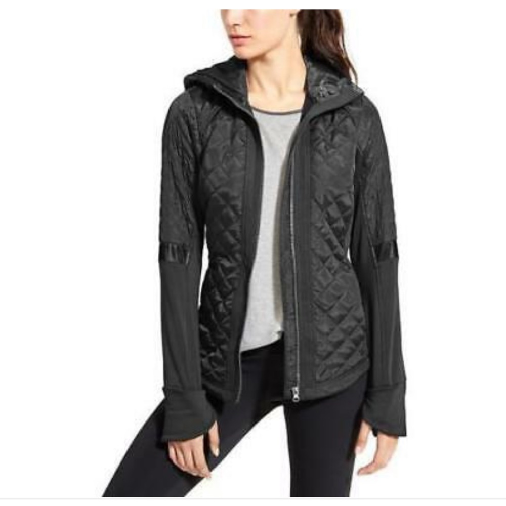 Athleta Rock Springs Quilted Jacket Black Jacket XS